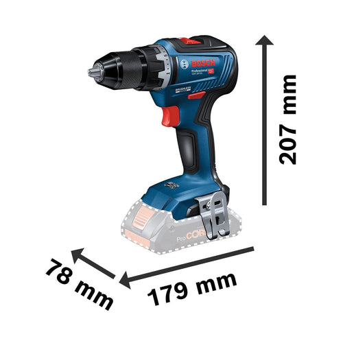 Bosch Professional 18V System Akku Bohrschrauber GSR 18V-55 (max. Drehmoment 55 Nm, 1.800 min⁻¹, inkl. 2x Akku ProCORE18V 4.0Ah, Schnellladegerät GAL 18V-40, Einlage, L-BOXX)