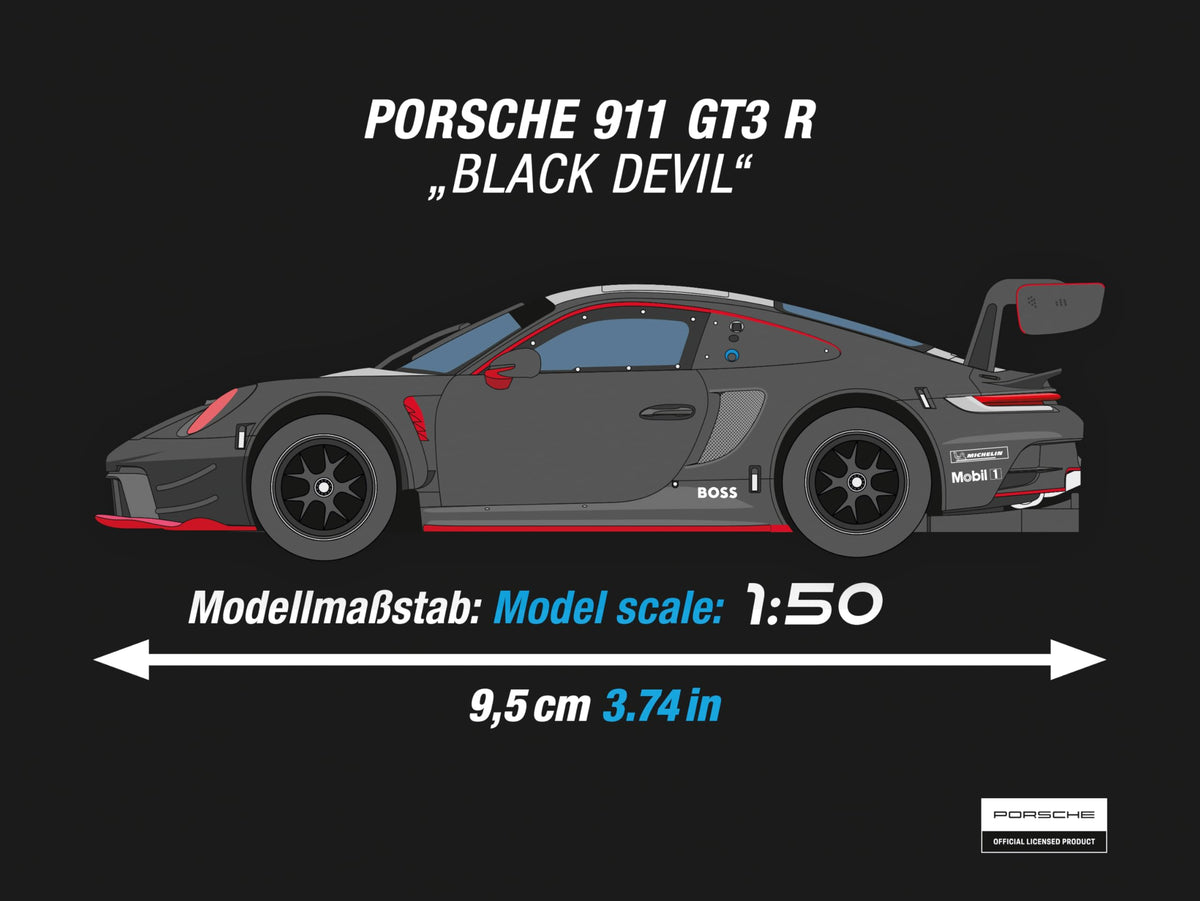 Carrera HYBRID I Rennspaß der neuen Generation - Legendäre Rennboliden Porsche 911 GT3 R im Maßstab 1:50 - Hybrid Technologie mit KI-Unterstützung - Steuerung per Smartphone-App